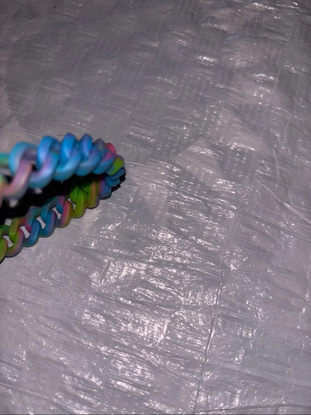 Twist Rainbow Silicone Hair Bracelet for Kids - Multicolor